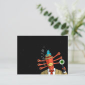 Postkarte "Verdächtige Alien" (Stehend Vorderseite)