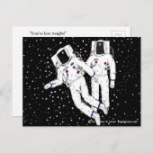 Postkarte "verlorenes Gewicht" (Vorne/Hinten)