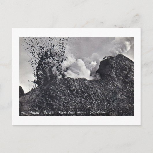 Postkarte, Vesuvius Eruption Postkarte (Vorderseite)