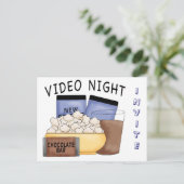 Postkarte - Video Night Party (Stehend Vorderseite)