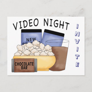 Postkarte - Video Night Party