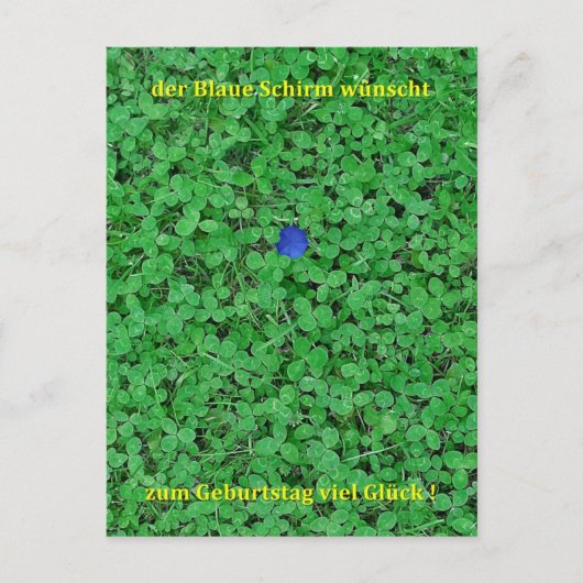 Postkarte - Viel Glück (Vorderseite)