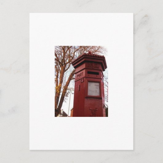 Postkarte - Viktorianische Postbox (Vorderseite)