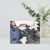 Postkarte Vintag Asiatische Kunst (Stehend Vorderseite)