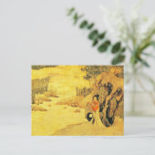 Postkarte Vintag Asiatische Kunst (Stehend Vorderseite)
