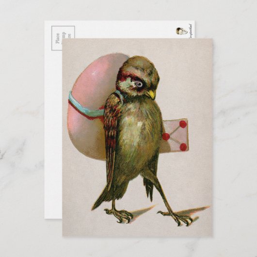 Postkarte "Vintag Bird Oaster" (Vorne/Hinten)