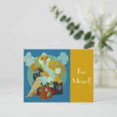 Postkarte Vintag Gepäckaufbewahrung (Stehend Vorderseite)