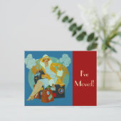 Postkarte Vintag Gepäckaufbewahrung (Stehend Vorderseite)