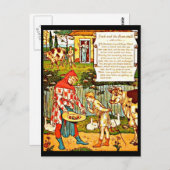 Postkarte-Vintage Abbildung - Walter Crane 4 Postkarte (Vorne/Hinten)