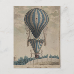 Postkarte-Vintage Art-Heißluftballons 20 Postkarte