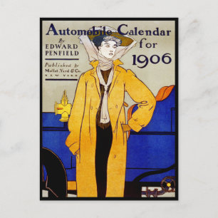 Postkarte: Vintage - Auto-Kalender - Penfield Postkarte