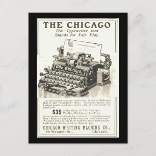 Postkarte-Vintage Chicago Art-The Chicago Postkarte