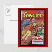 Postkarte Vintage-Comicbook-Cover (Vorne/Hinten)