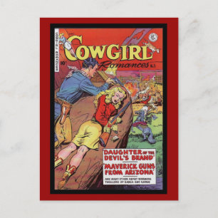 Postkarte Vintage-Comicbook-Cover