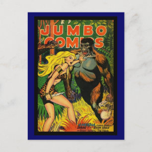 Postkarte Vintage-Comicbook-Cover
