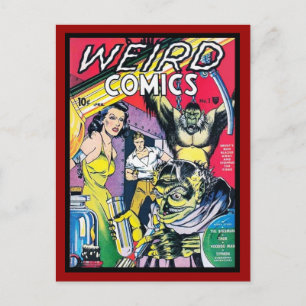 Postkarte Vintage-Comicbuch-Cover