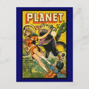 Postkarte Vintage-Comicbuch-Cover