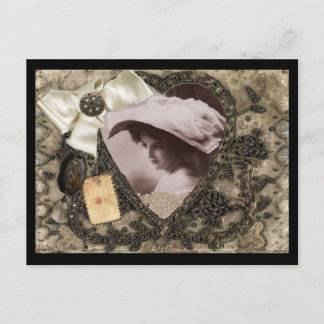 Postkarte - Vintage Dame