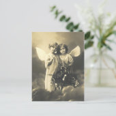 Postkarte Vintage Engel (Stehend Vorderseite)