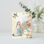 Postkarte "Vintage Geburtstagsfeige" (Stehend Vorderseite)