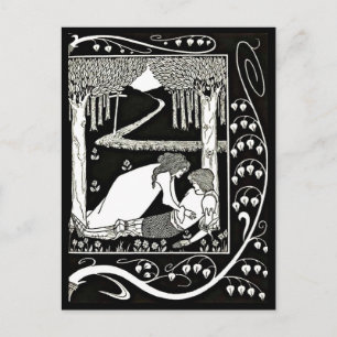 Postkarte-Vintage-Illustration-Aubrey Beardsley 23 Postkarte