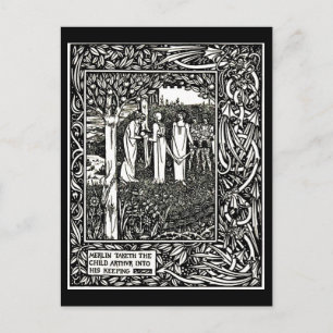 Postkarte-Vintage-Illustration-Aubrey Beardsley 27 Postkarte
