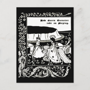 Postkarte-Vintage-Illustration-Aubrey Beardsley 37 Postkarte