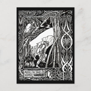 Postkarte-Vintage-Illustration-Aubrey Beardsley 6 Postkarte