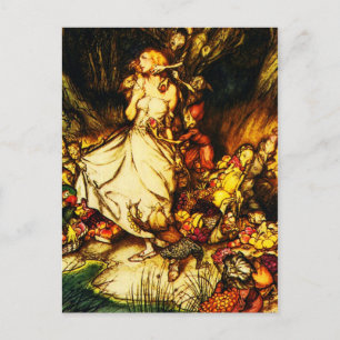 Postkarte-Vintage Illustration-Rackham 17 Postkarte