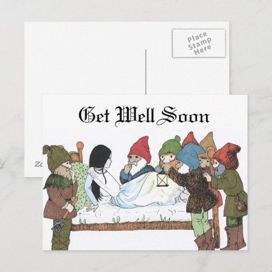 Postkarte Vintage Märchen (Vorne/Hinten)