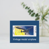Postkarte - Vintage-Modellflugzeug - Spook (Stehend Vorderseite)