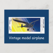 Postkarte - Vintage-Modellflugzeug - Spook (Vorderseite)