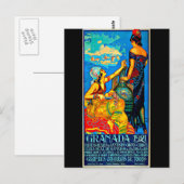 Postkarte Vintage Reise-Granada (Vorne/Hinten)