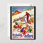 Postkarte Vintage Reise-Tirol (Vorne/Hinten)
