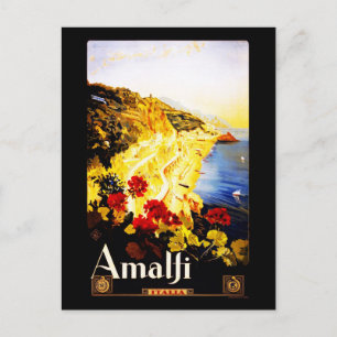 Postkarte-VIntage Travel-Amalfi Postkarte
