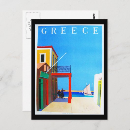 Postkarte-VIntage Travel-Griechenland Postkarte (Vorne/Hinten)