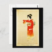 Postkarte-VIntage Travel-Japan Postkarte (Vorne/Hinten)