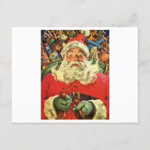 POSTKARTE : VINTAGE WEIHNACHTEN : Weihnachtsmann