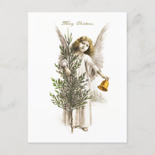 POSTKARTE: VINTAGE-WEIHNACHTSENGEL POSTKARTE