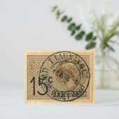 Postkarte - Vintager französischer Postfachillustr (Stehend Vorderseite)