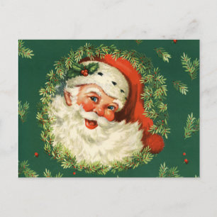 Postkarte: Vintager Santa Feiertagspostkarte