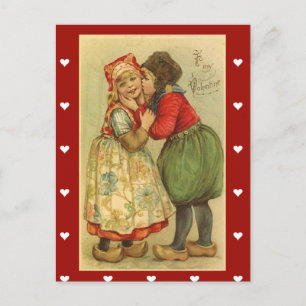 Postkarte Vintager Valentinstag