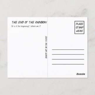 Postkarte, Violet, Lila, Ende des Regenbogens Postkarte