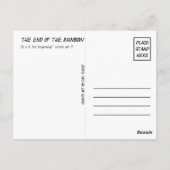 Postkarte, Violet, Lila, Ende des Regenbogens Postkarte (Rückseite)