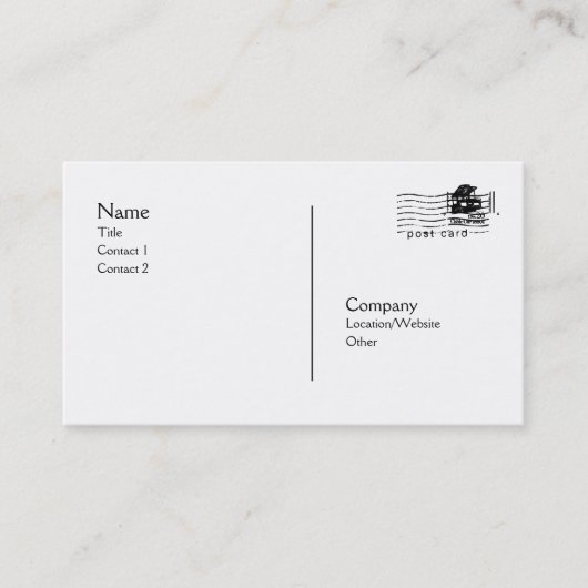 Postkarte Visitenkarte (Vorderseite)