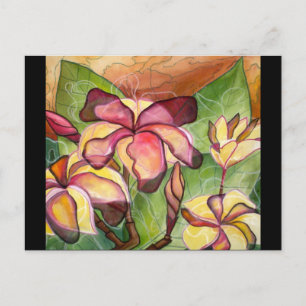 Postkarte: "Vivian's Plumeria" Postkarte