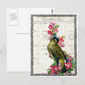 Postkarte Vogel (Vorne/Hinten)