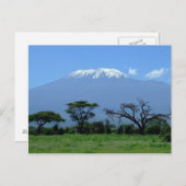 Postkarte vom Berg Kilimanjaro (Vorne/Hinten)