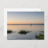 Postkarte vom Bodensee mit Alpen (Vorne/Hinten)
