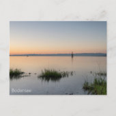 Postkarte vom Bodensee mit Alpen (Vorderseite)